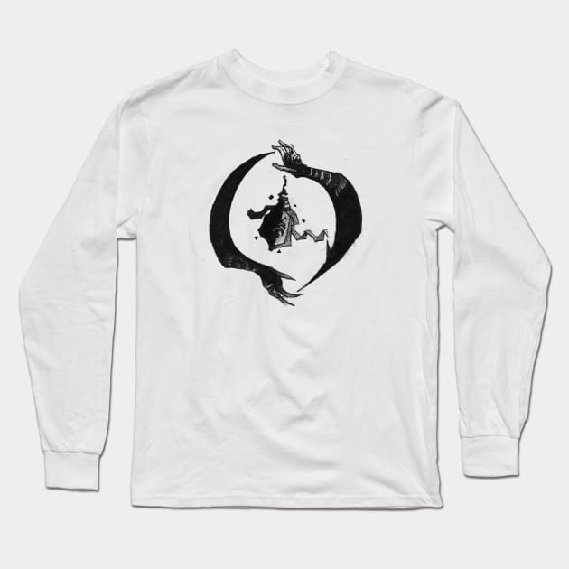 Good and Evil Long Sleeve T-Shirt by TANGSTUDIO